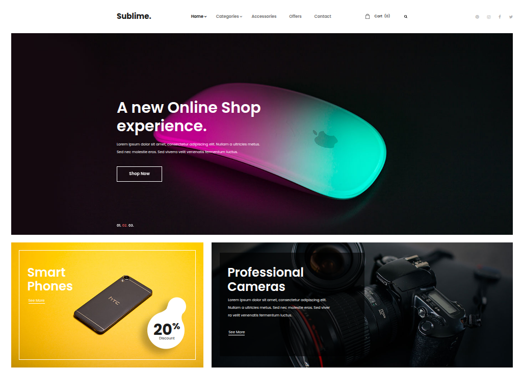 Шаблон Интернет-магазина